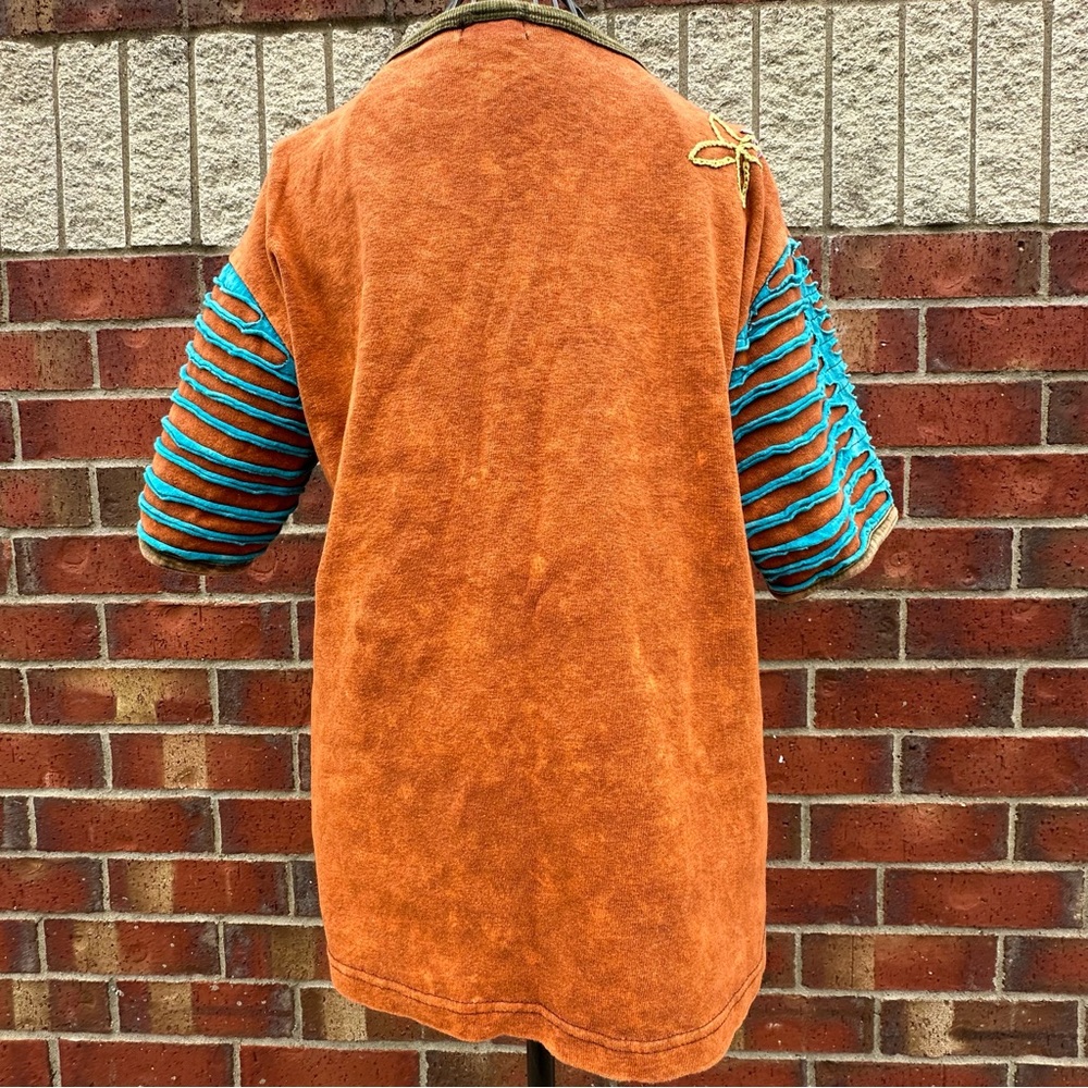 Boho Rising International Patchwork Appliqu Tee F… - image 7